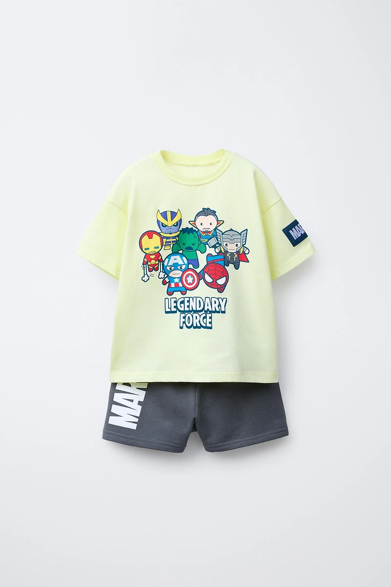 THE AVENGERS © MARVEL T-SHIRT AND BERMUDA JOGGING SET