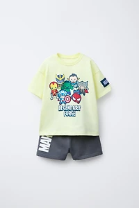 THE AVENGERS © MARVEL T-SHIRT AND BERMUDA JOGGING SET