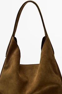 Split suede leather mini bag