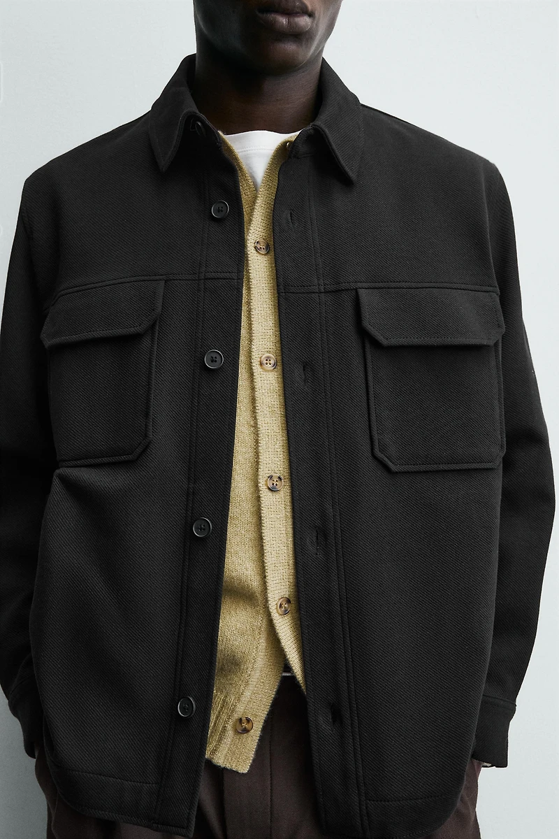 COMFORT TEXTURED OVERSHIRT