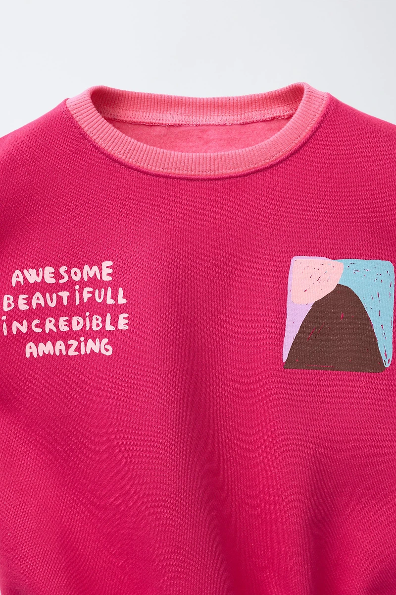 MOUNTAIN PRINT SWEATSHIRT