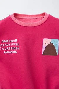 MOUNTAIN PRINT SWEATSHIRT