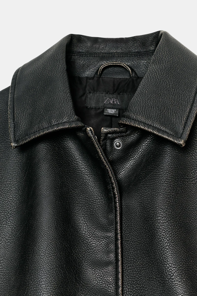 FAUX LEATHER JACKET