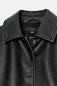 FAUX LEATHER JACKET