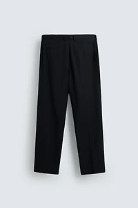 REGULAR FIT PLEATED PANTS
