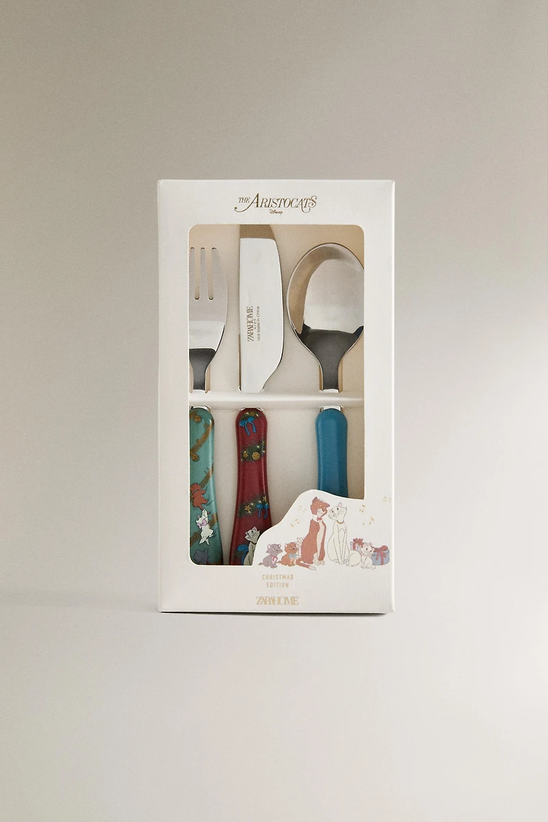 ENSEMBLE DE COUVERTS ENFANT LES ARISTOCHATS ©DISNEY NOËL