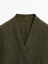 100% linen kimono
