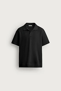 VERTICAL TEXTURED POLO