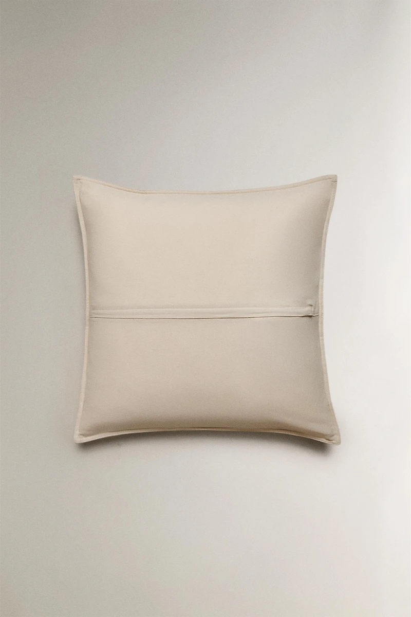 LINEN AND COTTON THROW PILLOW COVER