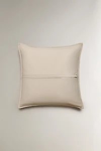 LINEN AND COTTON THROW PILLOW COVER