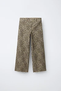 ANIMAL PRINT MARINE JEANS