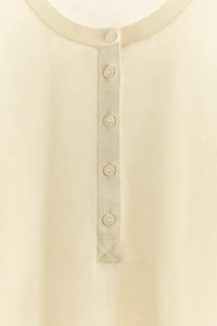 COTTON BUTTON T-SHIRT