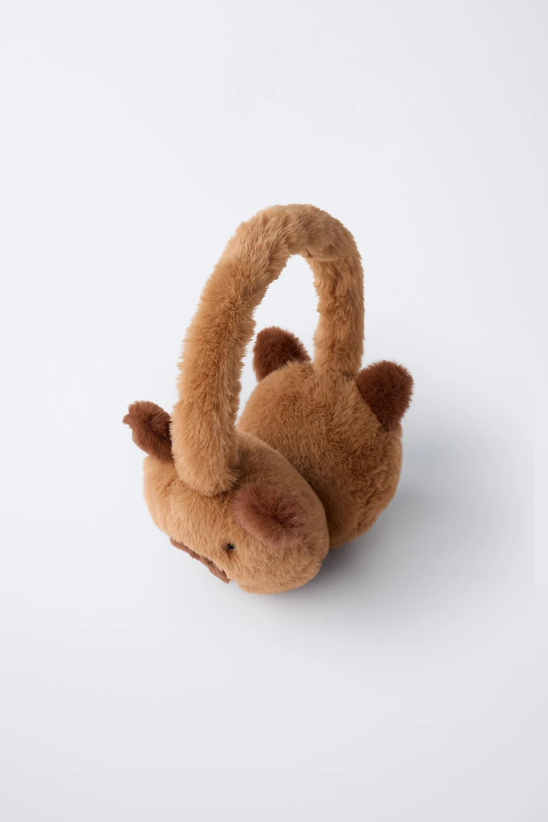 CAPYBARA FAUX FUR EAR MUFFS