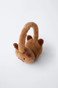 CAPYBARA FAUX FUR EAR MUFFS