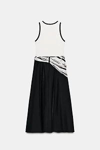 ROBE MI-LONGUE BIMATIÈRE À FOULARD