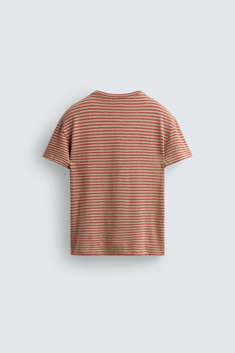 T-SHIRT JACQUARD RAYURES