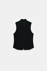 SLEEVELESS BUTTON SHIRT