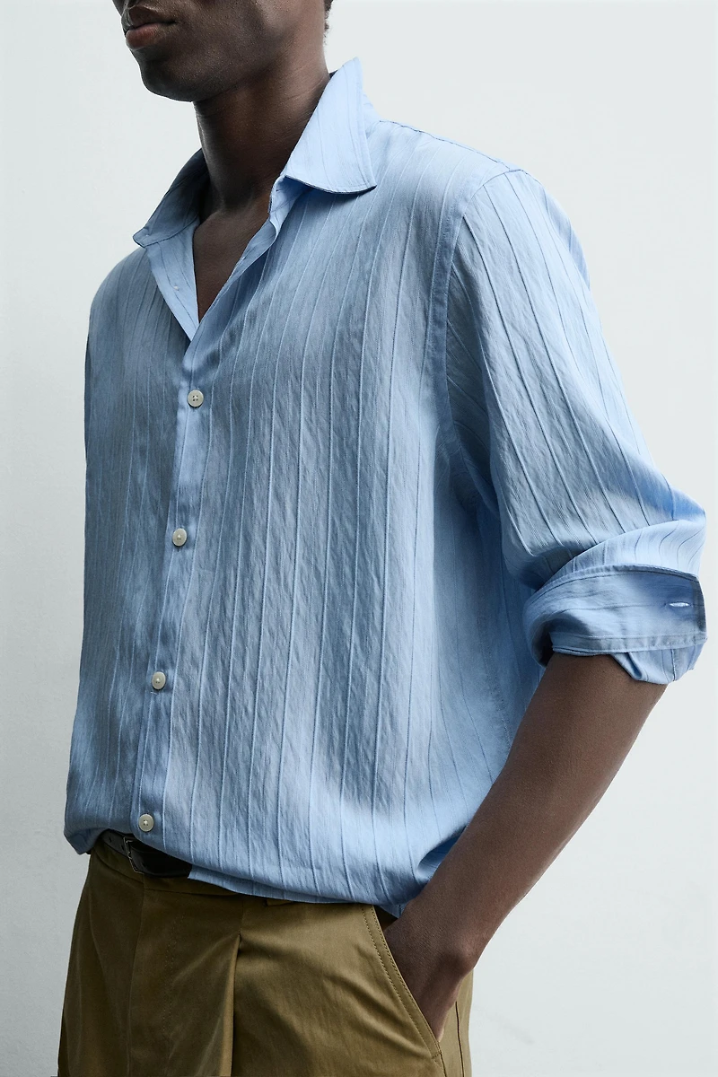 JACQUARD STRIPED SHIRT