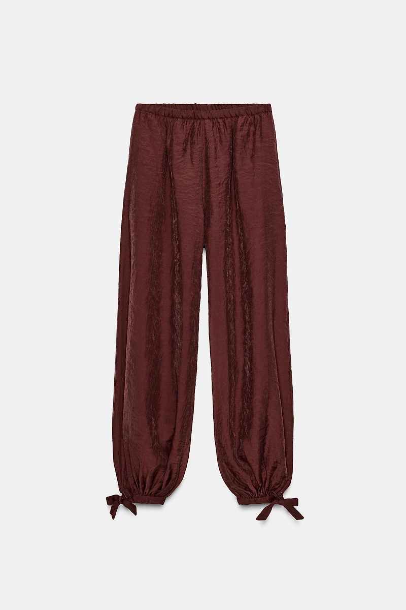 ZW COLLECTION TIE WAIST BALLOON PANTS