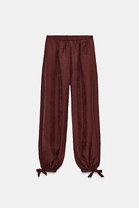 ZW COLLECTION TIE WAIST BALLOON PANTS