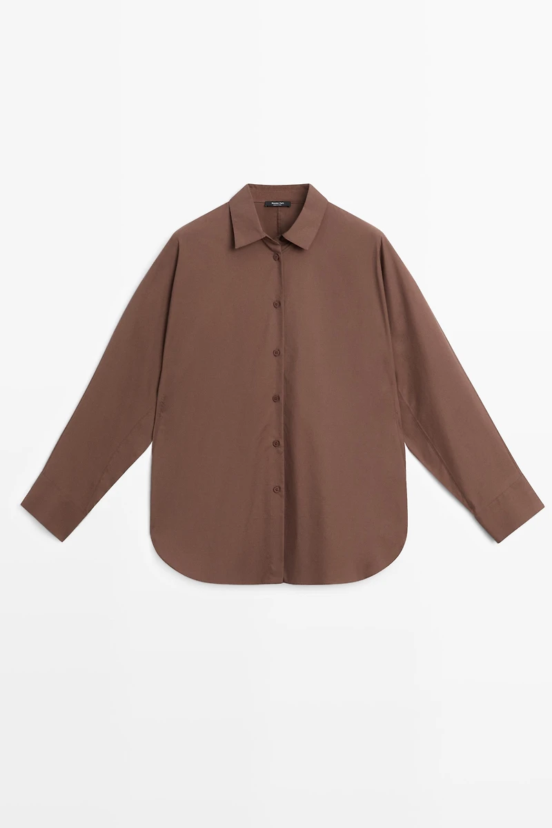 Cotton poplin shirt