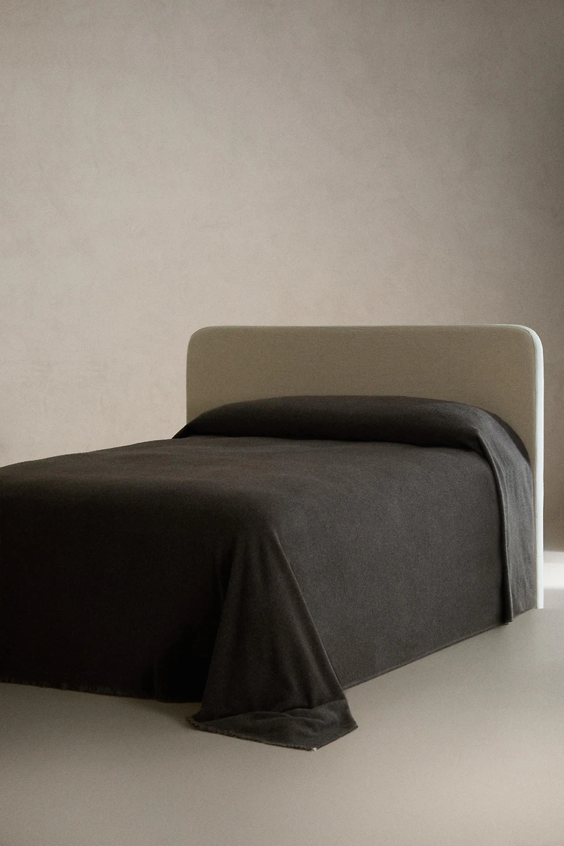 HERRINGBONE WOOL BEDSPREAD