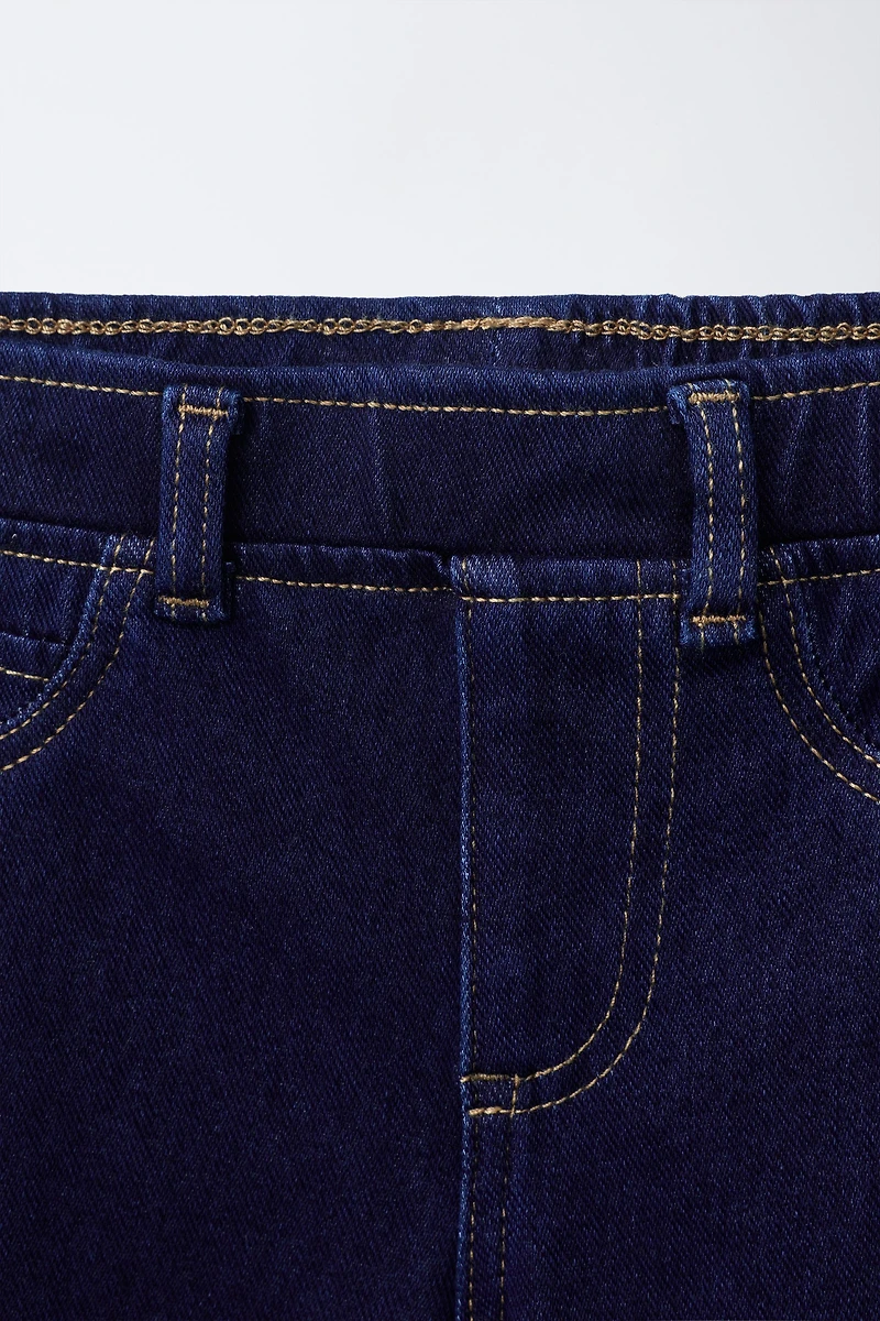 LEGGING EN DENIM À SURPIQÛRES