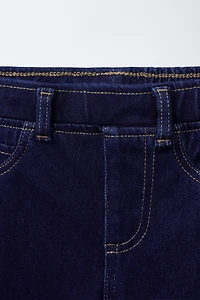 LEGGING EN DENIM À SURPIQÛRES