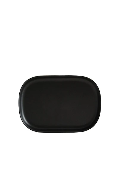 BLACK RESIN BATHROOM TRAY