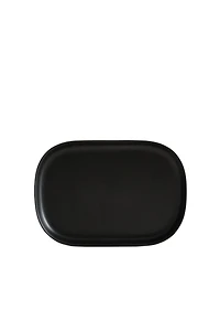 BLACK RESIN BATHROOM TRAY