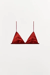 TRIANGLE BRALETTE WITH SILK