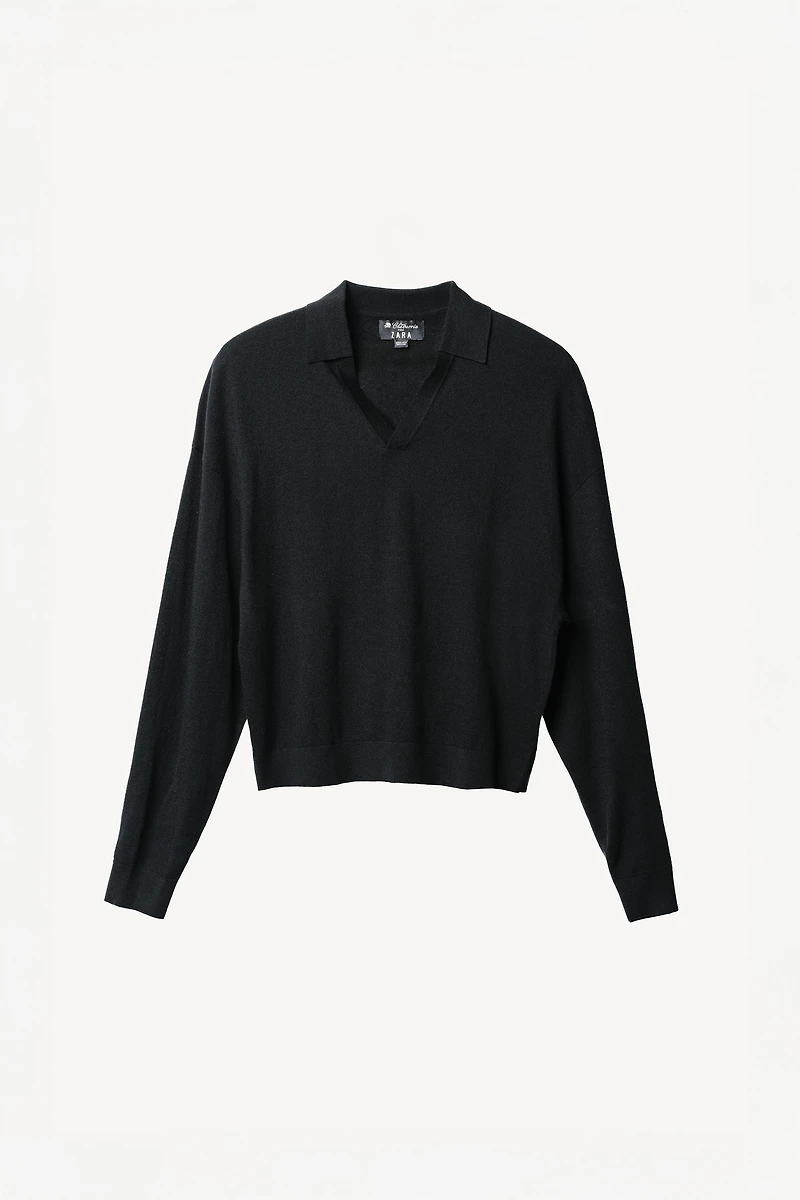 WOOL BLEND KNIT POLO SHIRT WILLY CHAVARRIA X ZARA