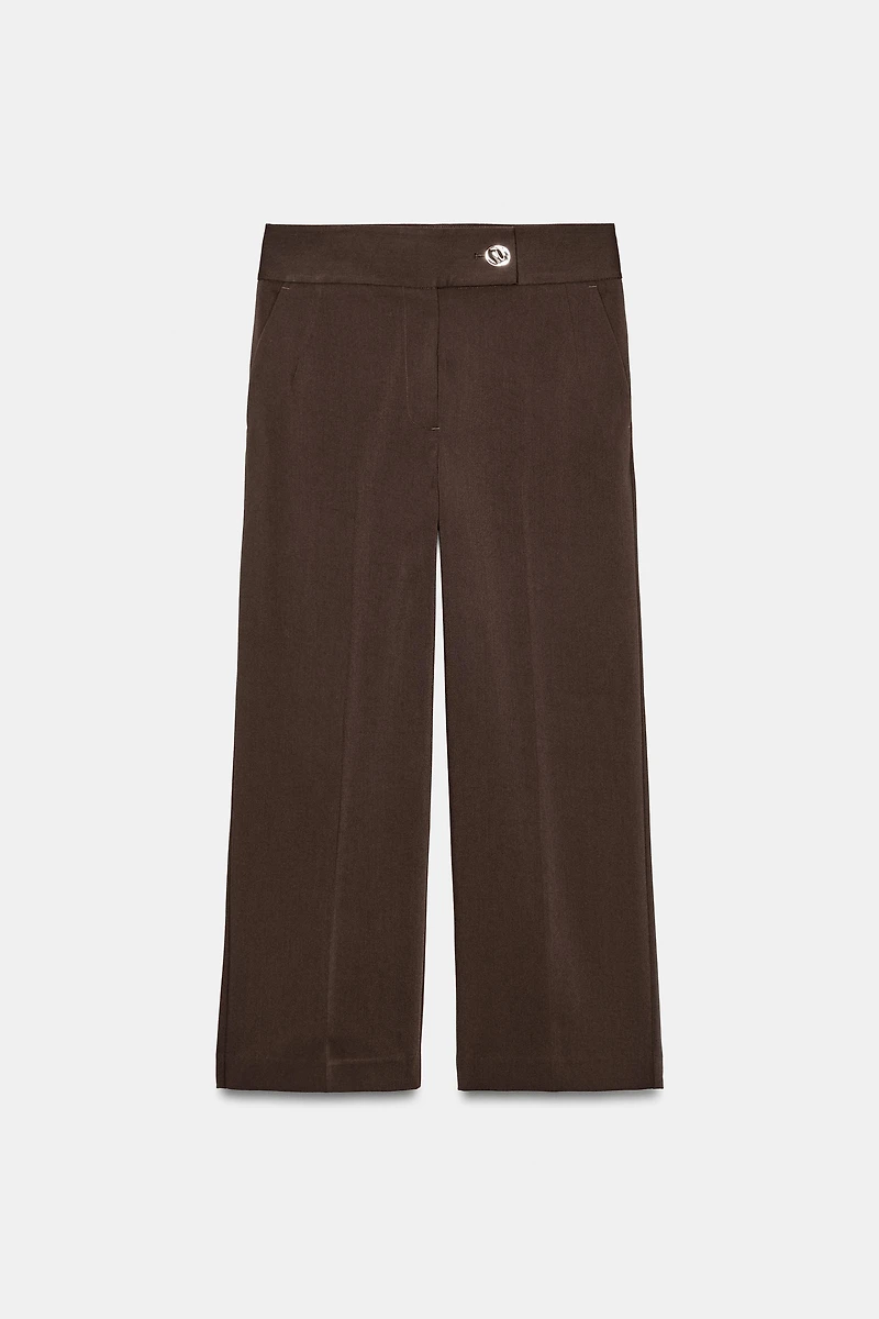 HIGH-WAISTED STRAIGHT LEG PANTS