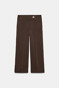 HIGH-WAISTED STRAIGHT LEG PANTS
