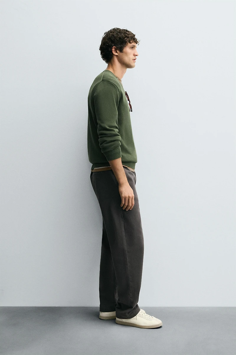 STRAIGHT FIT CHINO PANTS