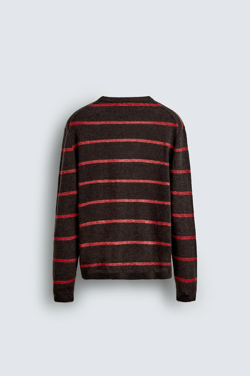 STRIPED WOOL BLEND JUMPER