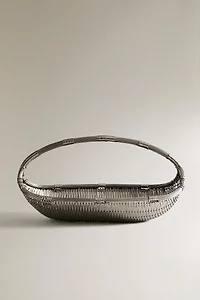 WOVEN METAL BASKET LOW I COLIN KING