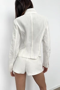 VESTE CROISÉE RAMIE