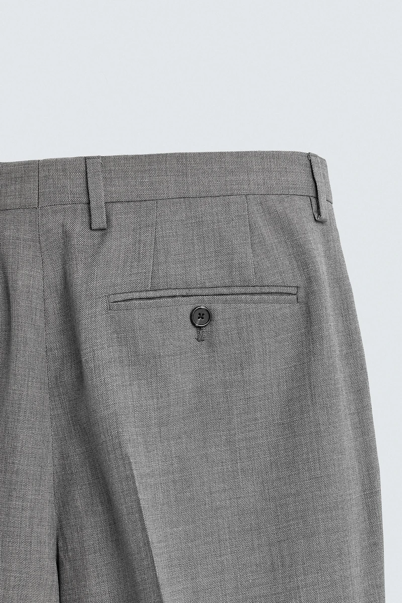 PANTALON DE COSTUME SLIM STRUCTURÉ