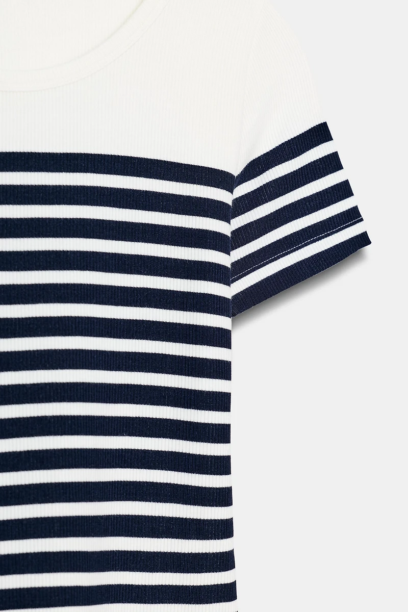 SHORT SLEEVE STRIPED T-SHIRT