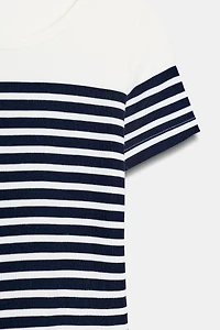 SHORT SLEEVE STRIPED T-SHIRT
