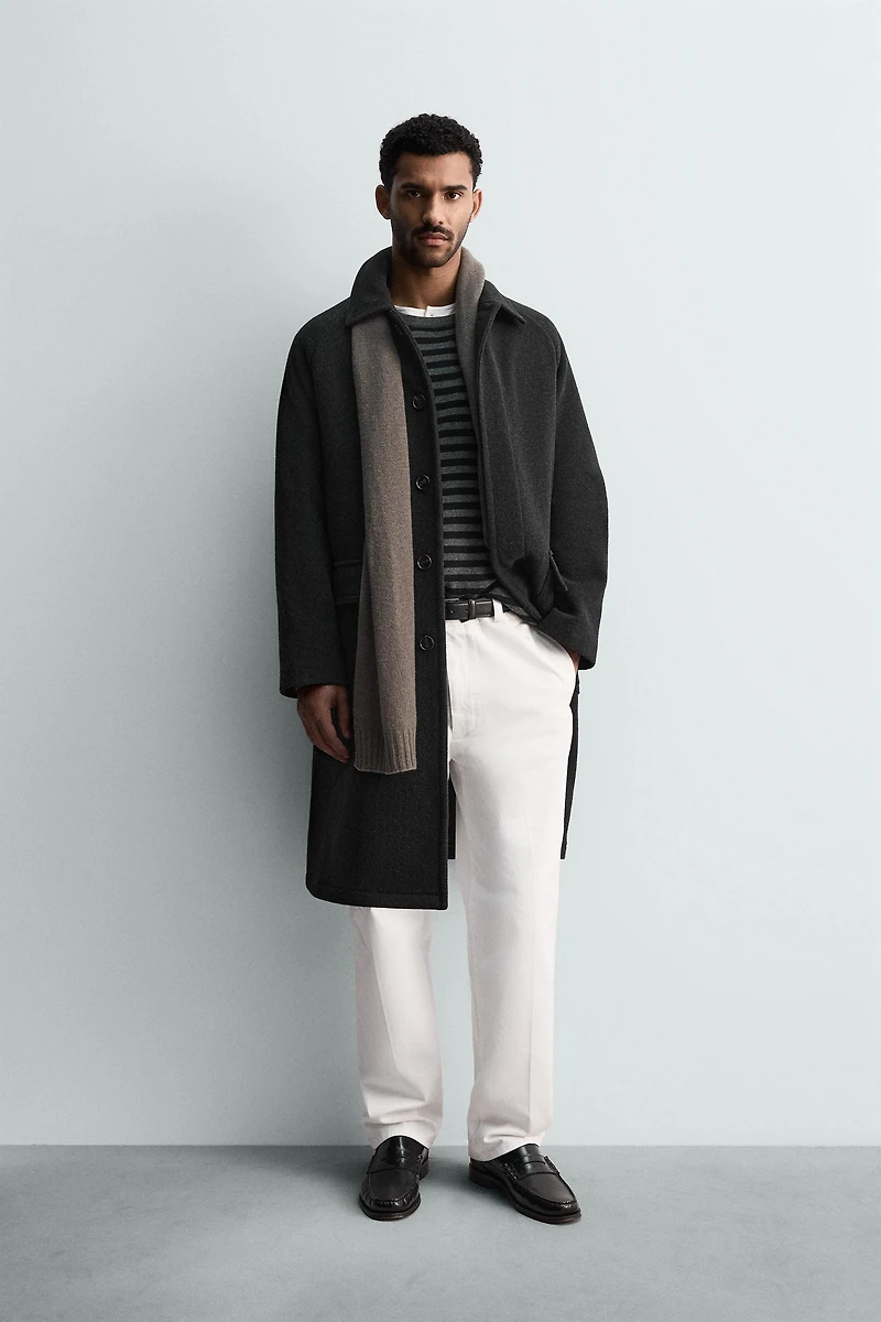 WOOL BLEND COAT WITH POCKETS