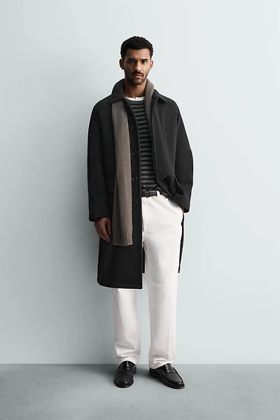 WOOL BLEND COAT WITH POCKETS