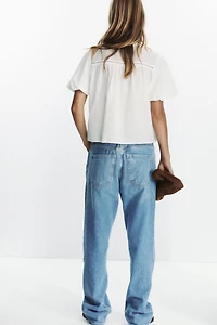 BLOUSE À MANCHES BOUFFANTES