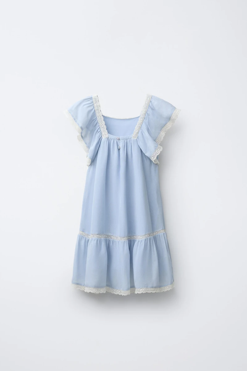 LACE TRIM DRESS