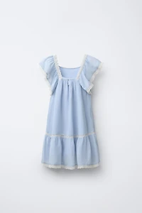 LACE TRIM DRESS
