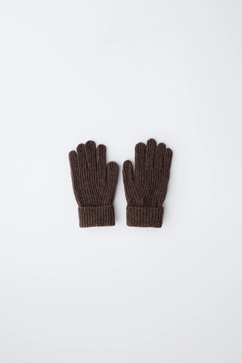 PLAIN KNIT GLOVES