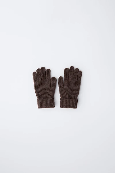 PLAIN KNIT GLOVES