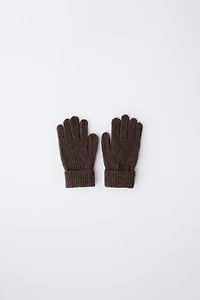 PLAIN KNIT GLOVES
