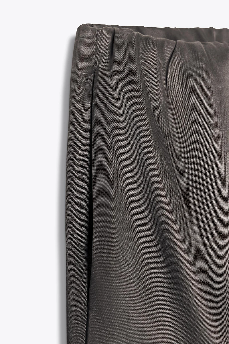 SATIN BALLOON PANTS